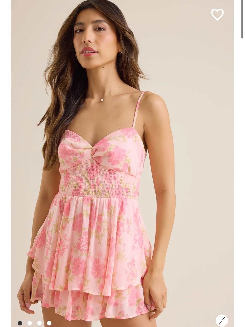 Posie Double Layer Floral Romper new with tags Altar’d state